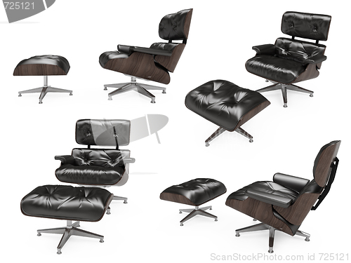 Image of Collage of isolated armchairs