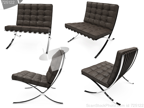 Image of Collage of isolated armchairs