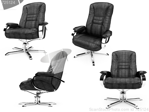 Image of Collage of isolated armchairs