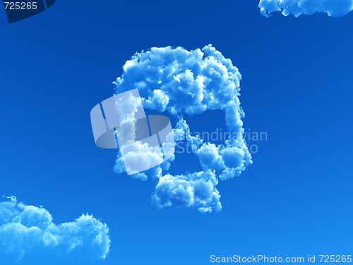 Image of cloudy skull