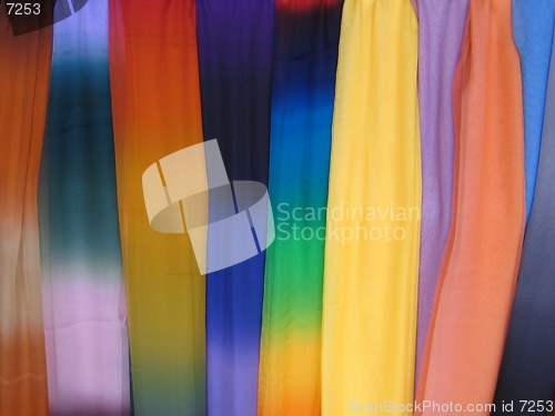 Image of Colourful scarves