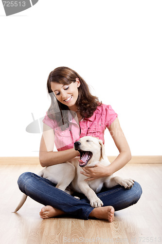 Image of Playing with a puppy