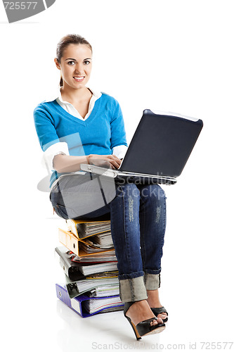 Image of Beautiful female student