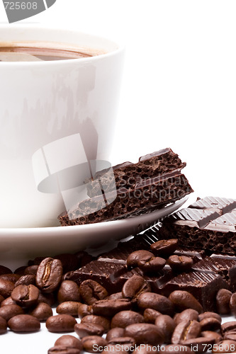 Image of coffee and black chocolate