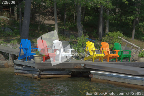 Image of Six Chairs Basking in the Sun