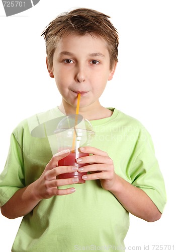 Image of Child drinking a juice