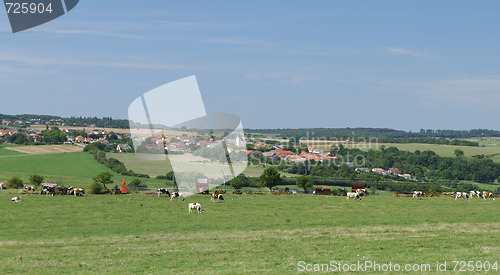 Image of Typical french countryside landscape - Lorraine