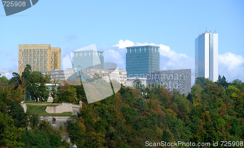 Image of European institutions buildings - Kirchberg  Luxembourg city 