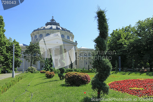 Image of The Romanian Athenaeum in Bucahrest