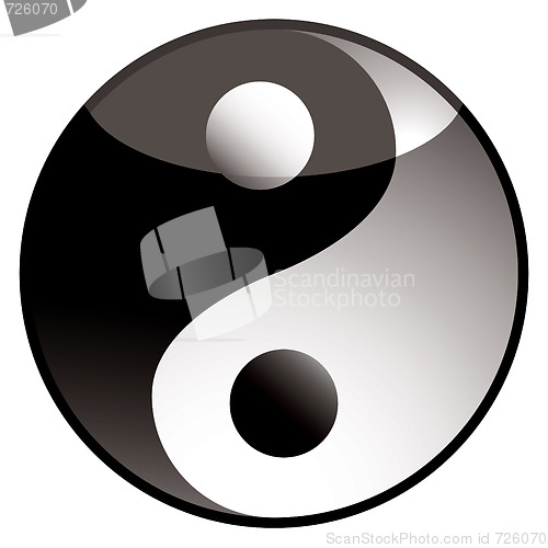 Image of ying yang shadow
