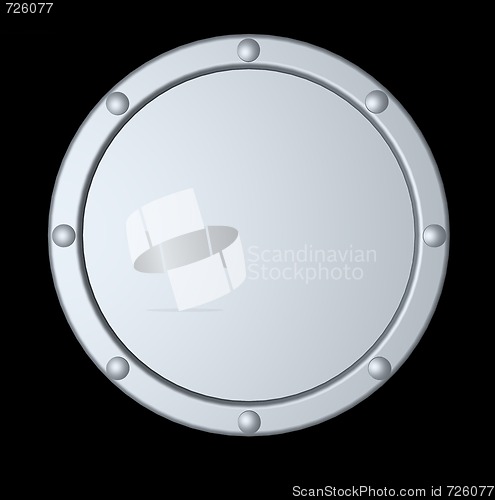 Image of round metal shield