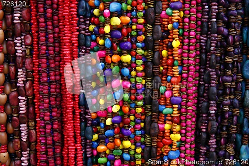 Image of Vibrant ethnic necklaces from seeds