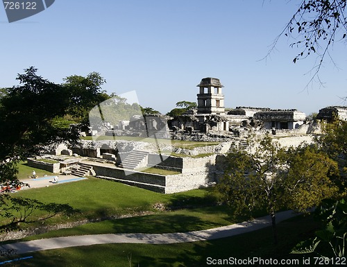 Image of Ruins of the ancient Mayan city of Palenque,Mexico