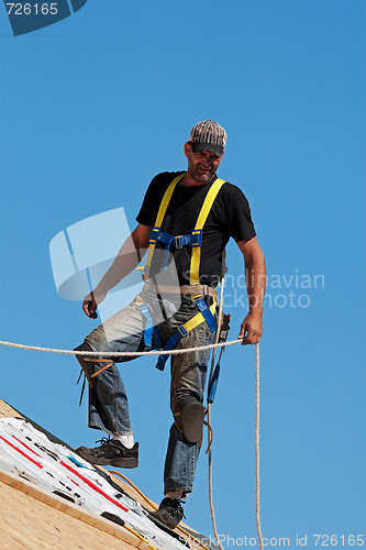 Image of Roofer at Work