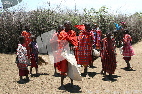 Image of Masai people