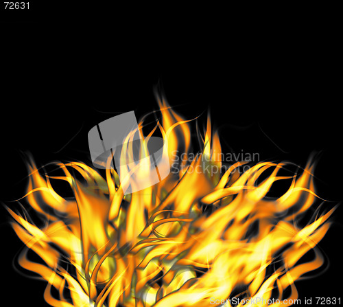 Image of Fierce Raging Fire Flames