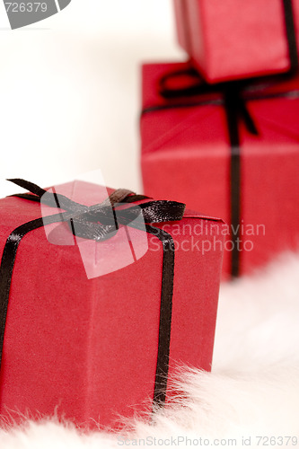 Image of red gift boxes