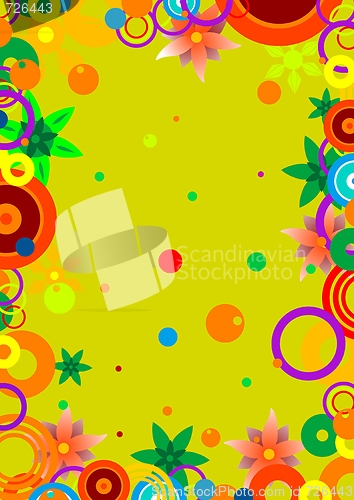 Image of circles and flowers