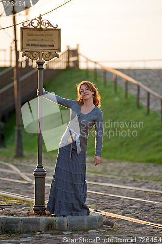 Image of Women on the tram stop