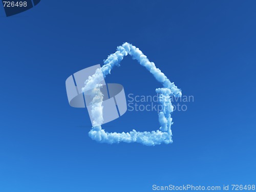 Image of cloudy house