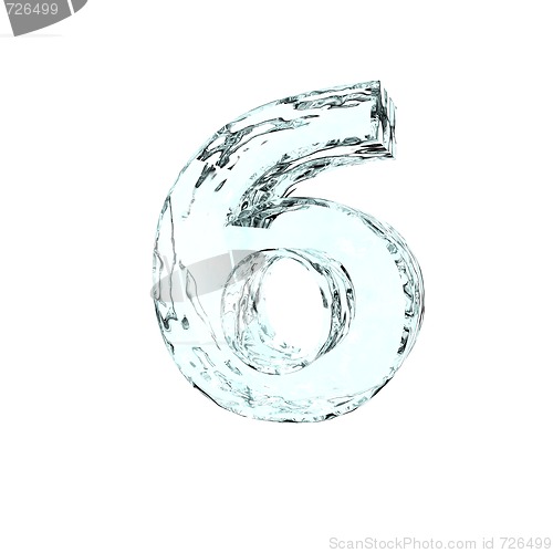 Image of frozen number six