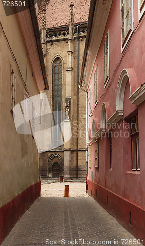 Image of Backstreet in Brasov,Romania