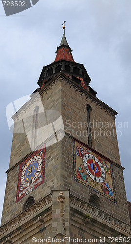 Image of The Black Church tower, Brasov, Romania
