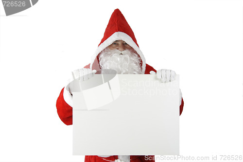 Image of Santa Claus with white board