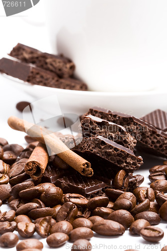 Image of chocolate, coffee, cinnamon