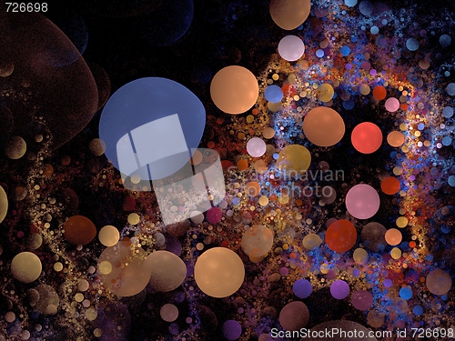 Image of Abstract Bubblered Background