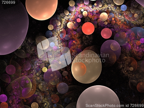 Image of Abstract Bubblered Background