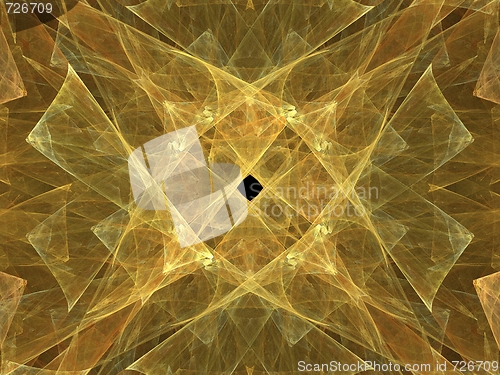 Image of Yellow Abstract Fractal