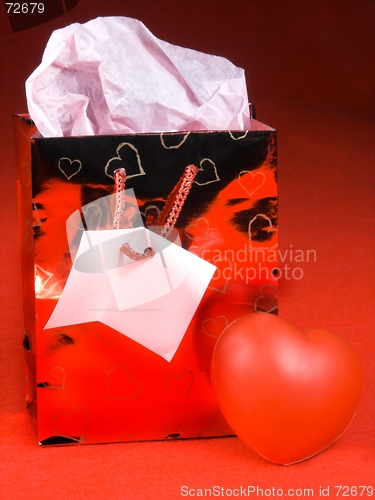 Image of gift bag heart