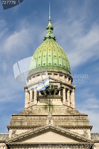 Image of Argentina's Congress Palace dome.