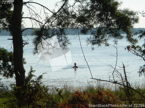 Image of woman in the sea lll