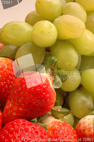 Image of grapes strawberries