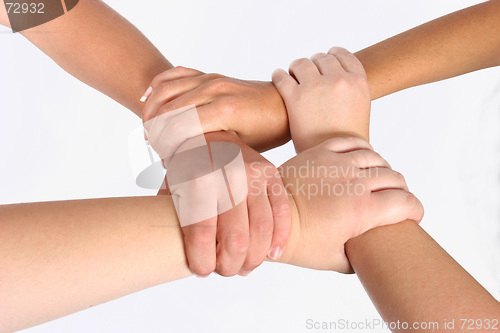 Image of Interlocked hands