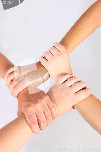 Image of Interlocked hands