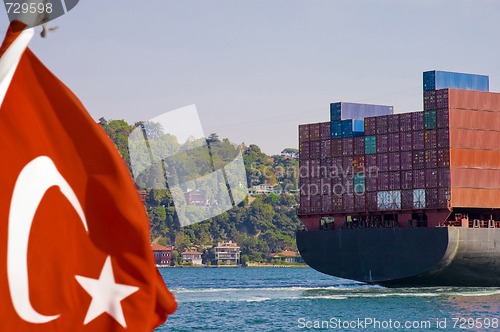 Image of Container cargo ship