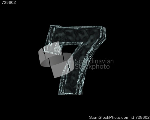 Image of frozen number seven