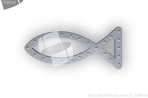 Image of metal fish