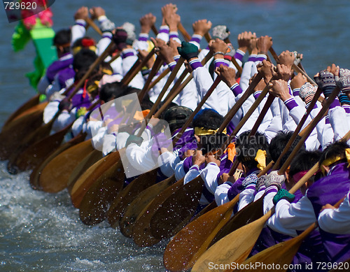 Image of Longboat racing in Thailand