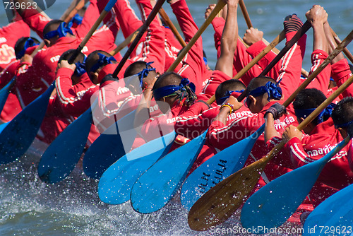 Image of Longboat racing in Pattaya, Thailand