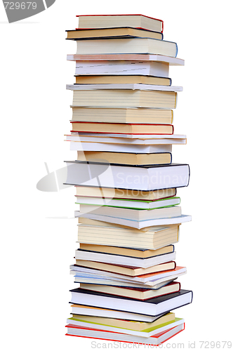 Image of Books Stack on White