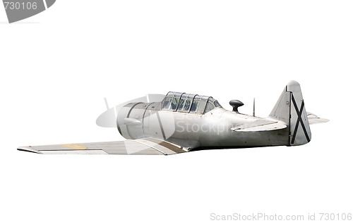 Image of war propeller fighter plane