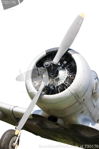 Image of war propeller fighter plane