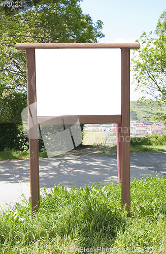 Image of blank bulletin board