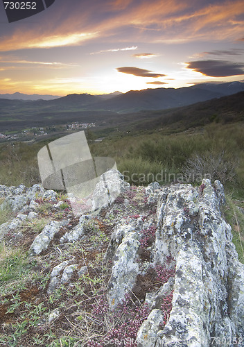 Image of moutain range landscape