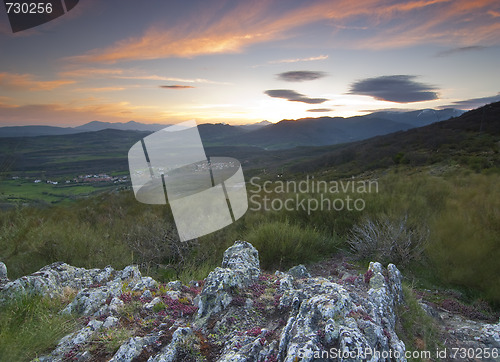 Image of moutain range landscape