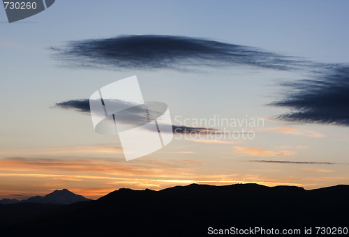 Image of moutain range landscape